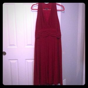 Red cocktail dress